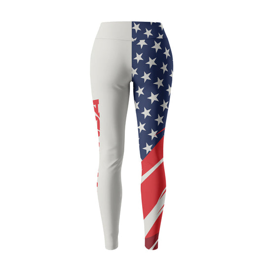 Rashninja Patriotic Flag White Women's Leggings