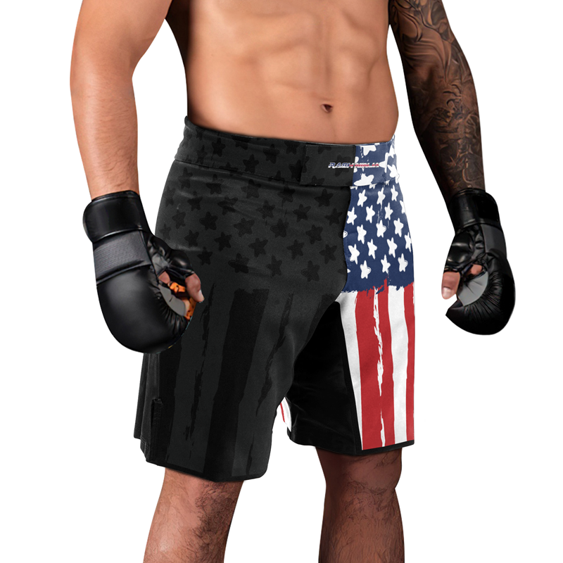 Rashninja American Flag Men's Fight Shorts