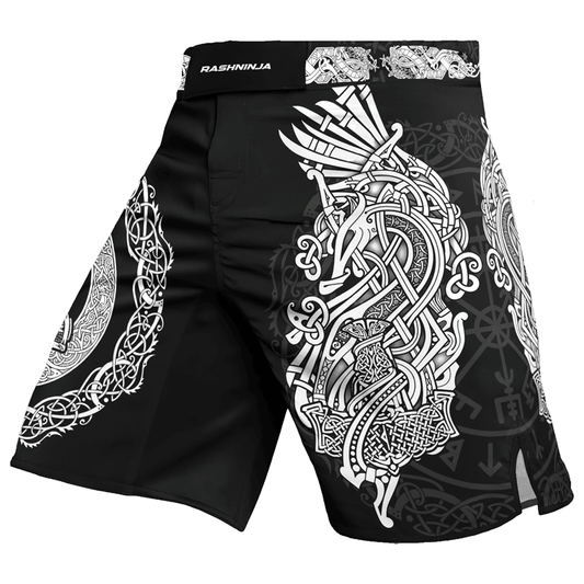 Rashninja Mjolnir's Might Men's Fight Shorts - Rashninja LLC