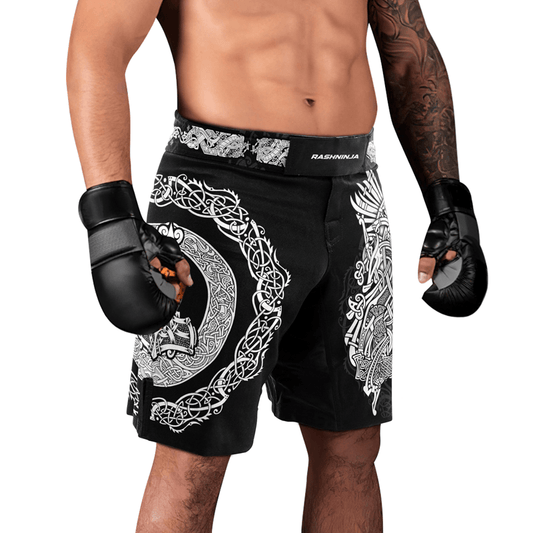 Rashninja Mjolnir's Might Men's Fight Shorts - Rashninja LLC