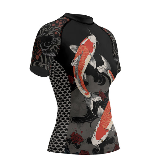 Rashninja Samurai Koi Legacy Women's Short Sleeve Rash Guard