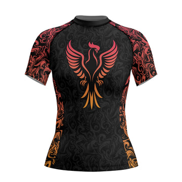 Rashninja Phoenix Flame Storm Women's Short Sleeve Rash Guard