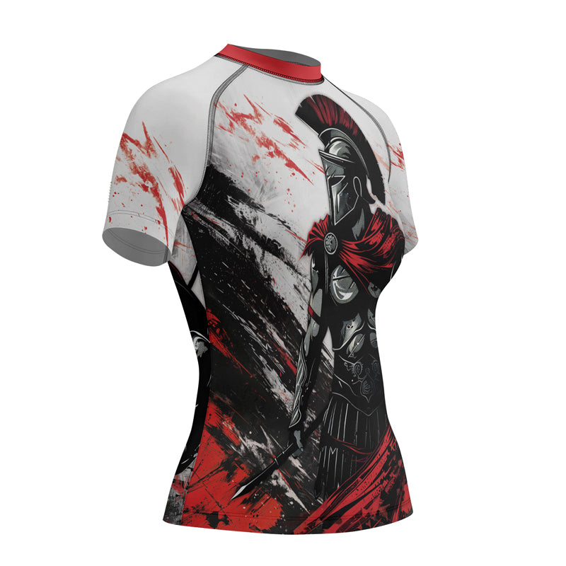 Rashninja Spartan Battle Worn Women's Short Sleeve Rash Guard