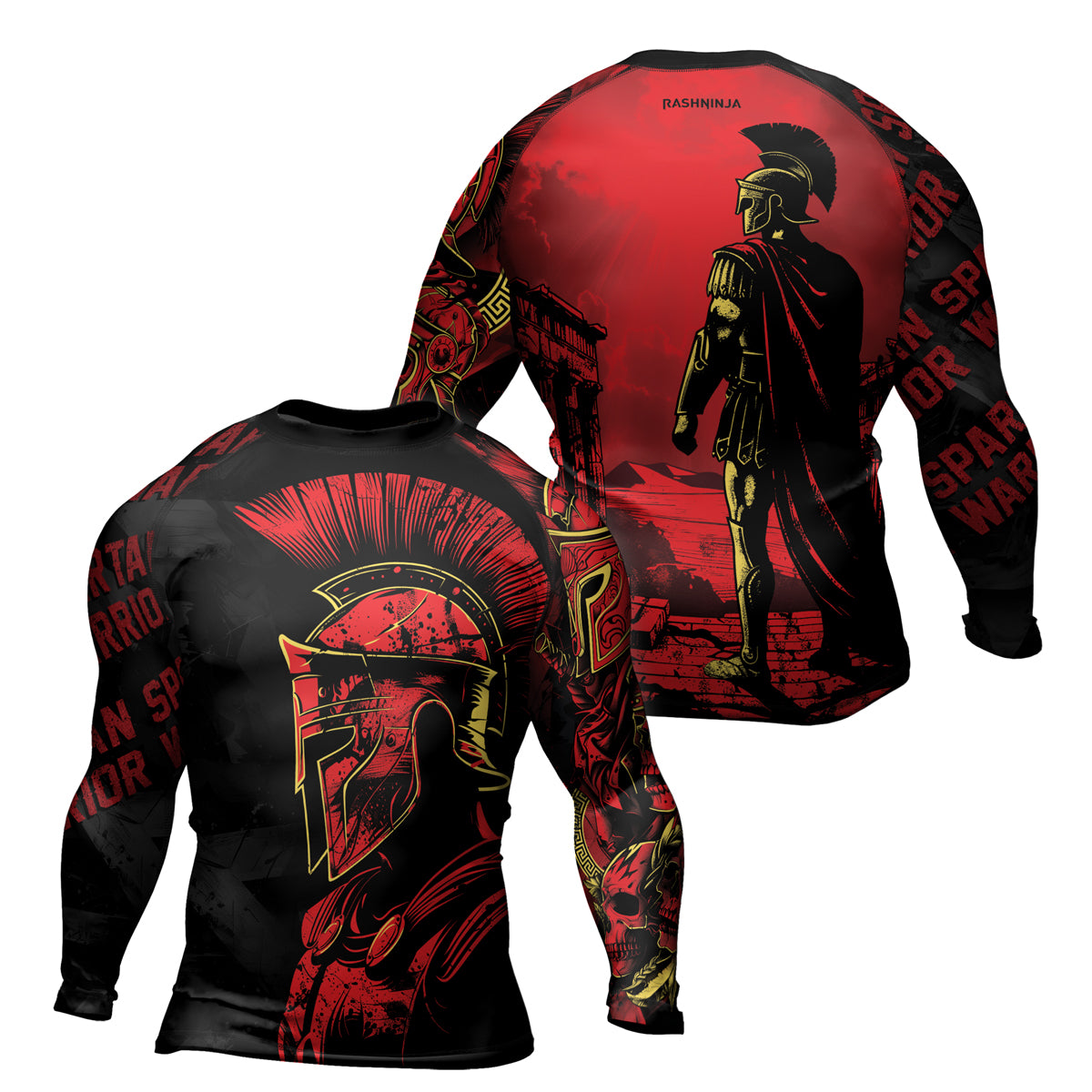 Rashninja Spartan Strike Force Men's Long Sleeve Rash Guard