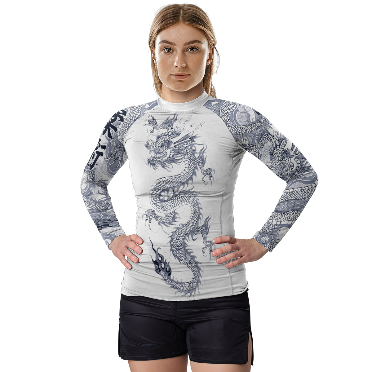 Ember Raign Rashninja Dragon Ember Reign Women's Long Sleeve Rash Guard