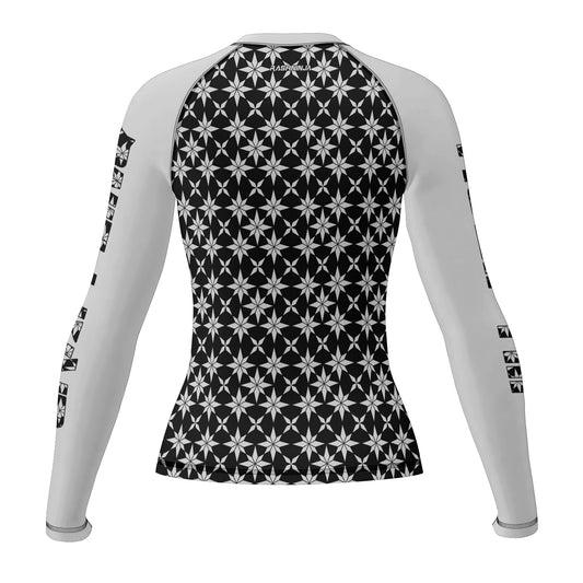 Rashninja Camouflage Wshite Fusion Women's Long Sleeve Rash Guard