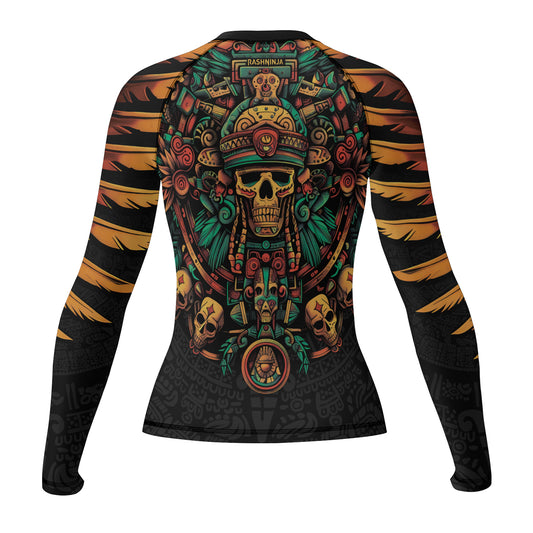 Rashninja Aztec Fire Dance Women's Long Sleeve Rash Guard

