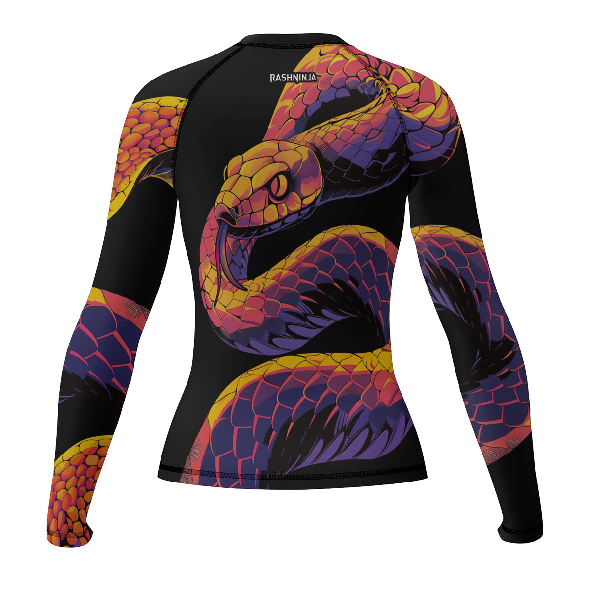 Rashninja Snake Fire Coil Women's Long Sleeve Rash Guard