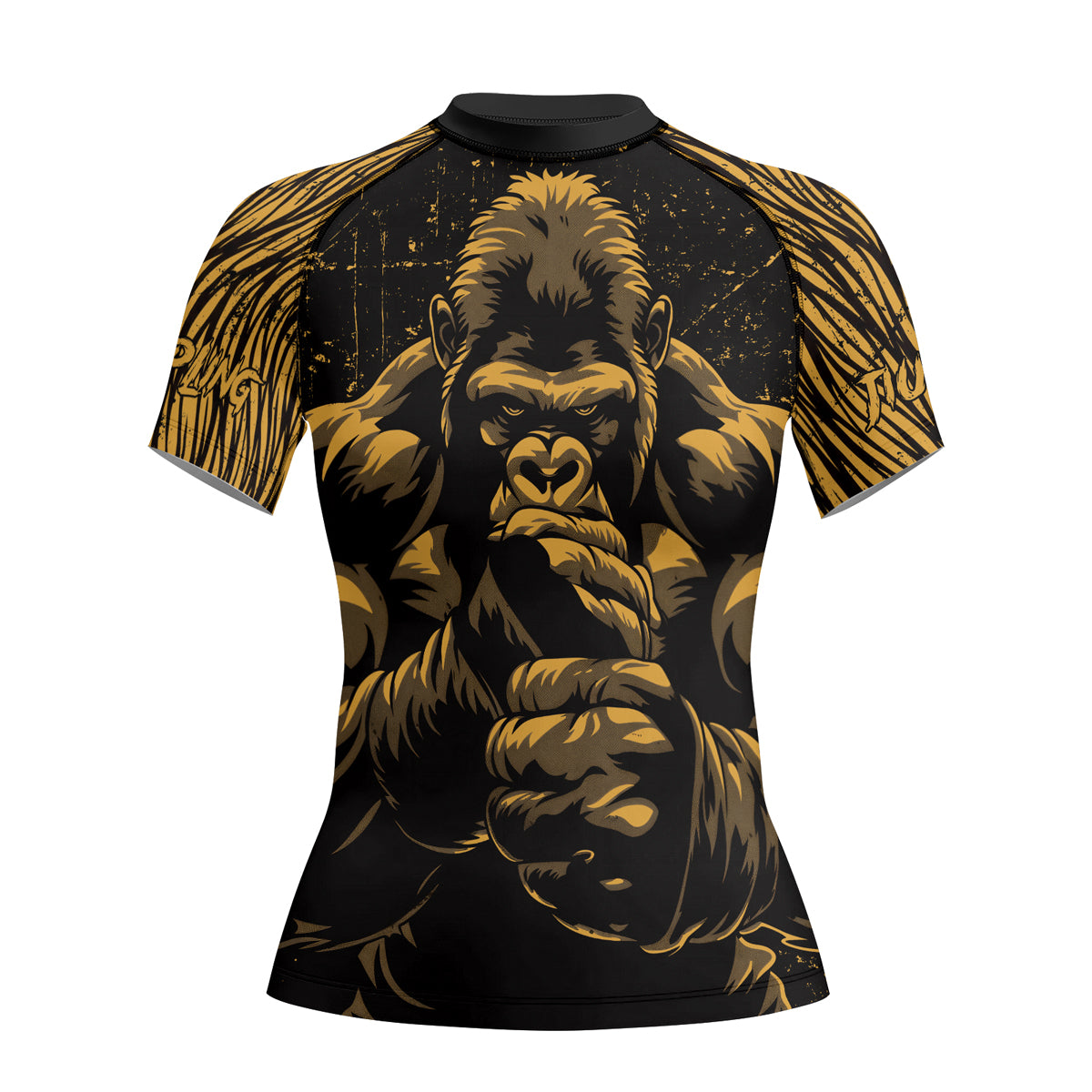 Rashninja Gorilla Jungle King Women's Short Sleeve Rash Guard