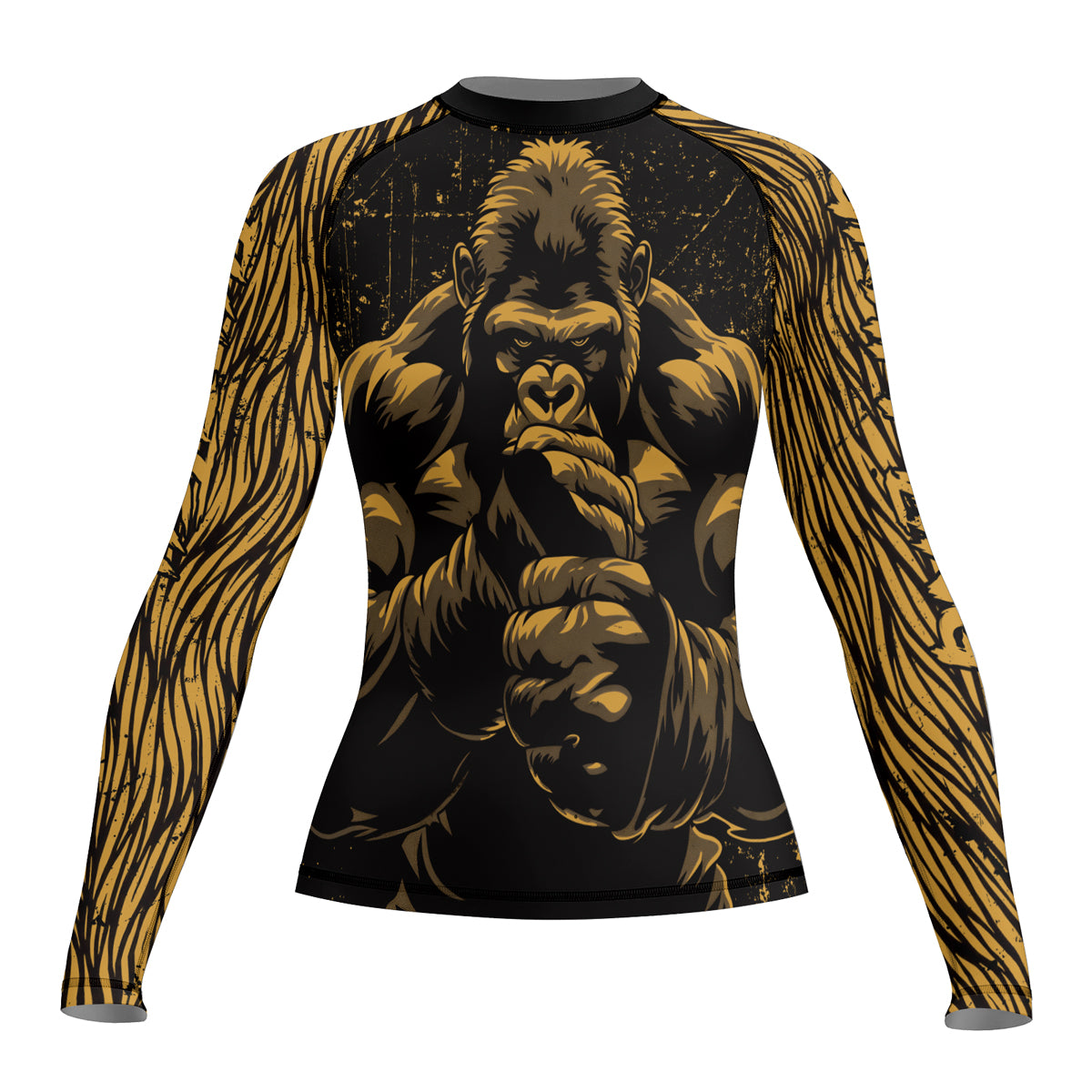 Rashninja Gorilla Jungle King Women's Long Sleeve Rash Guard