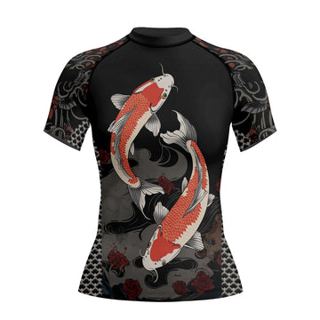 Rashninja Samurai Koi Legacy Women's Short Sleeve Rash Guard
