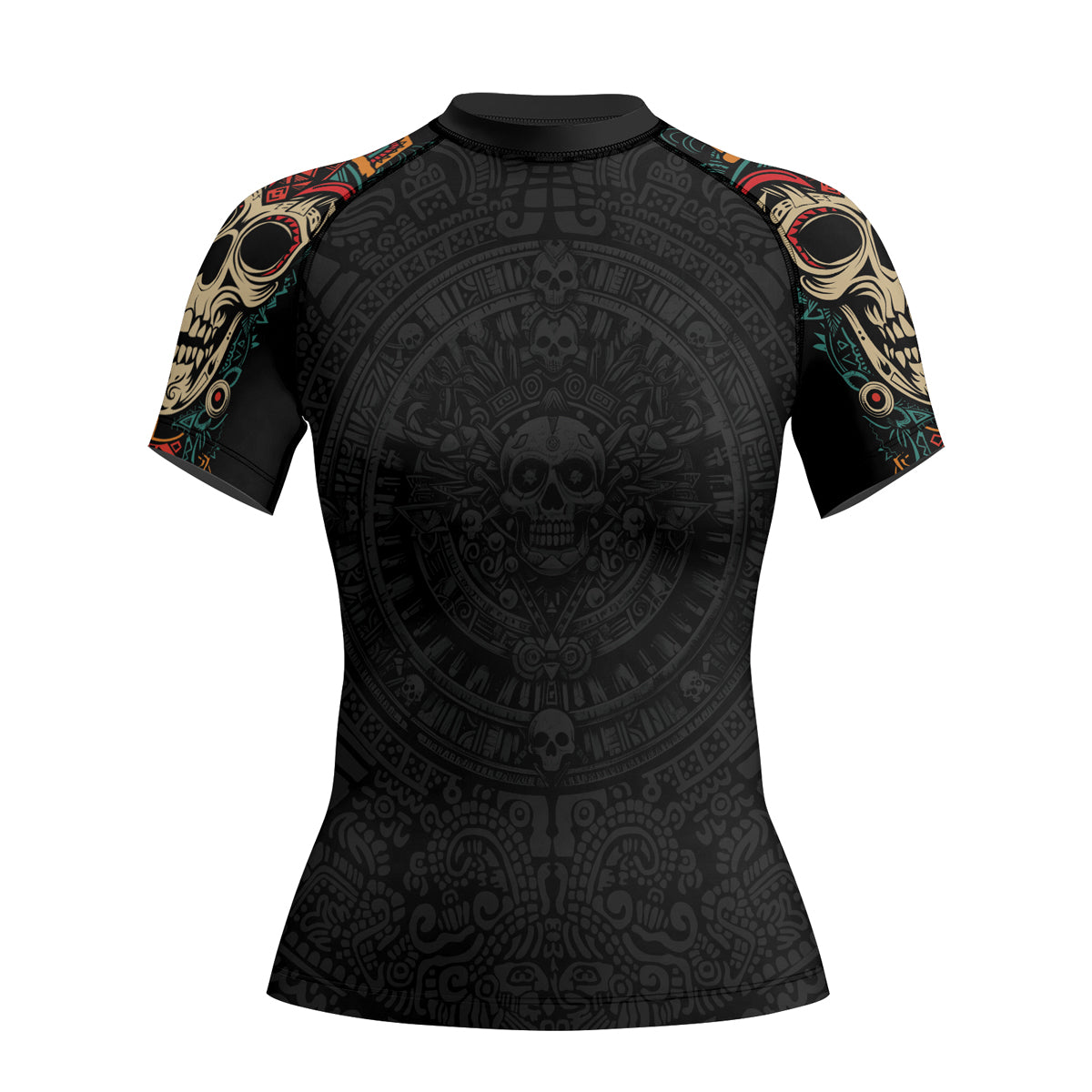 Rashninja Aztec Sun Warrior Women's Short Sleeve Rash Guard