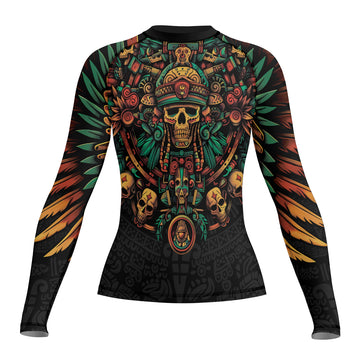 Rashninja Aztec Fire Dance Women's Long Sleeve Rash Guard

