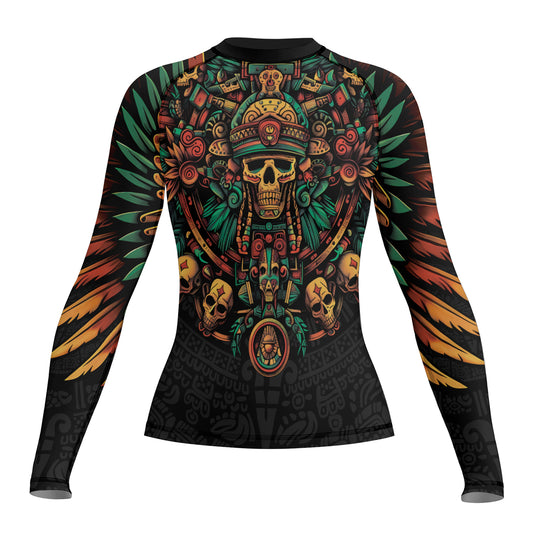 Rashninja Aztec Fire Dance Women's Long Sleeve Rash Guard

