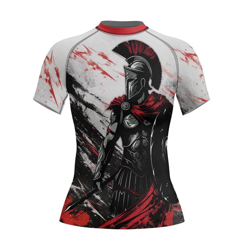 Rashninja Spartan Battle Worn Women's Short Sleeve Rash Guard