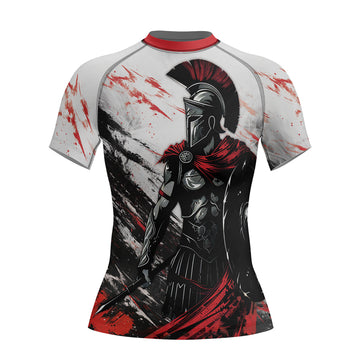 Rashninja Spartan Battle Worn Women's Short Sleeve Rash Guard