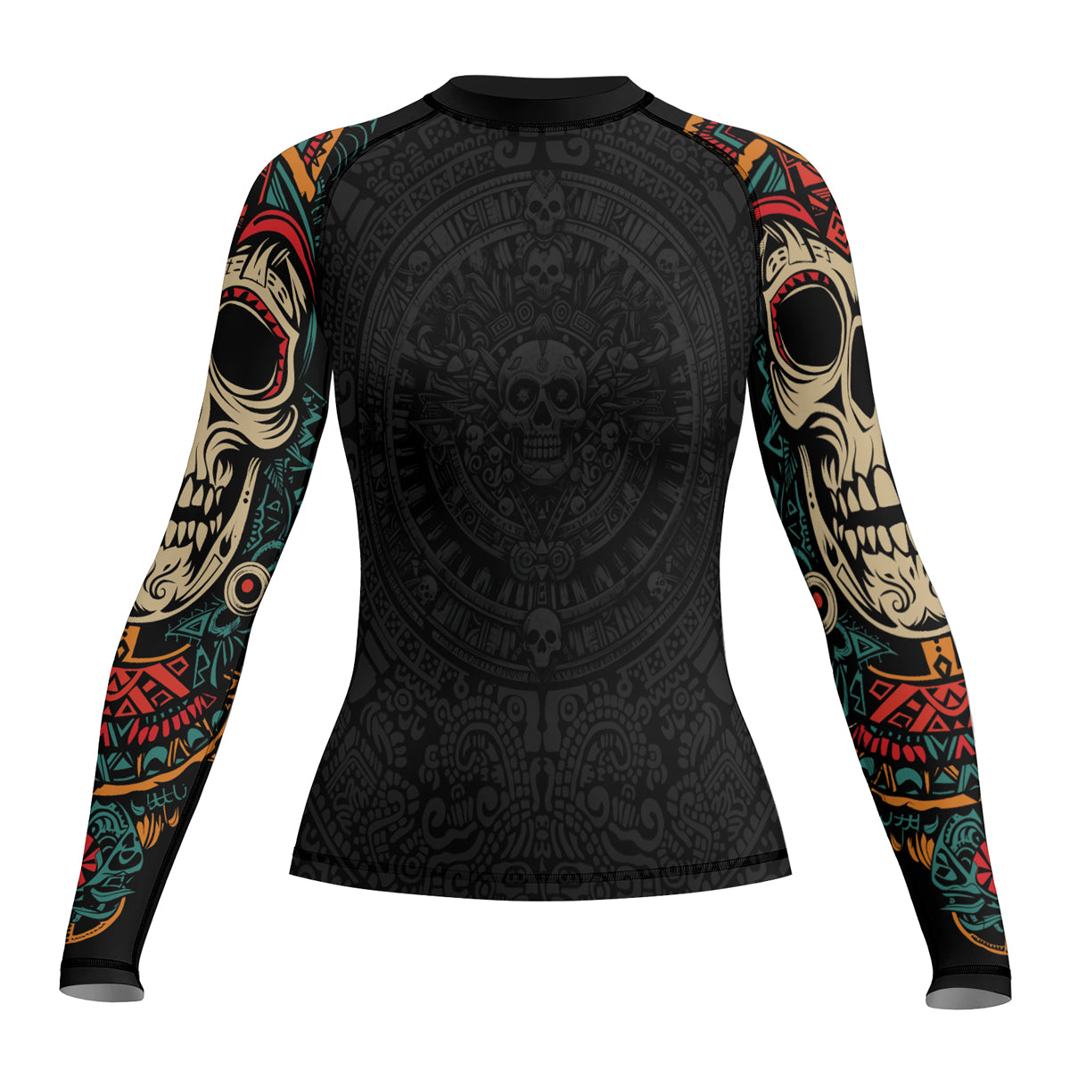 Rashninja Aztec Sun Warrior Women's Long Sleeve Rash Guard