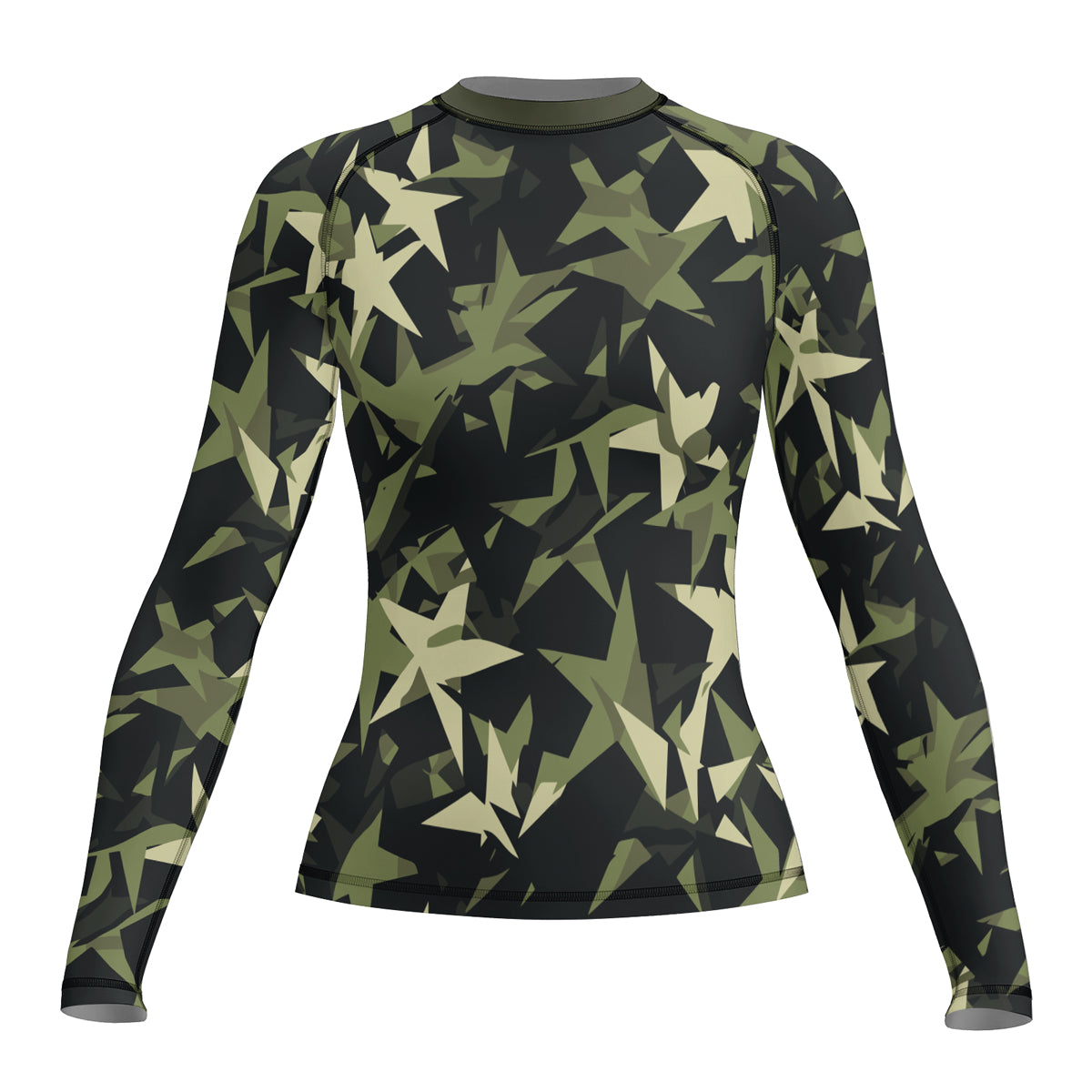 Rashninja Camouflage Star Mirage Women's Long Sleeve Rash Guard