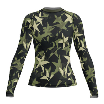 Rashninja Camouflage Star Mirage Women's Long Sleeve Rash Guard
