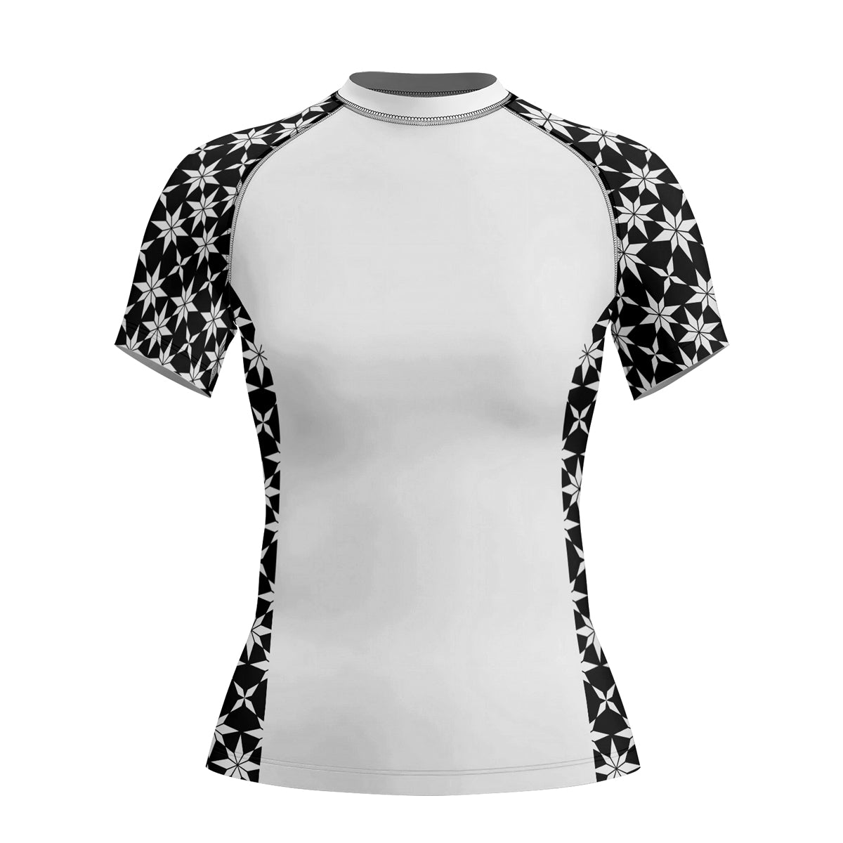 Rashninja Camouflage White Fusion Women's Short Sleeve Rash Guard