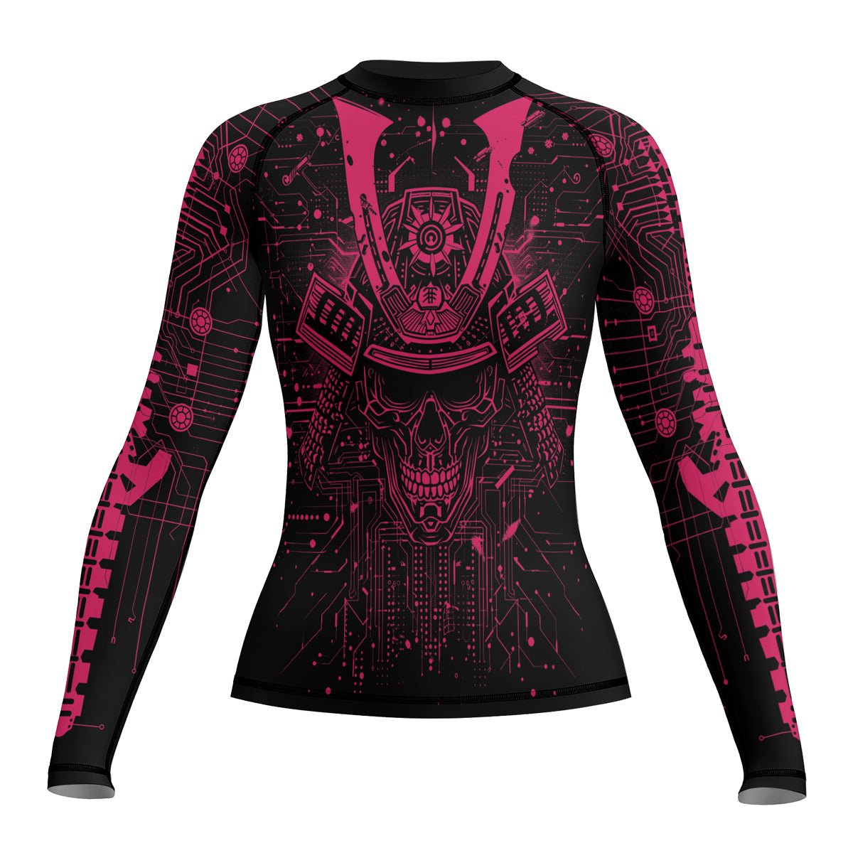 Rashninja Cyber Neon Matrix Women's Long Sleeve Rash Guard