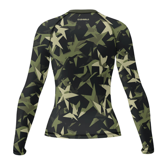 Rashninja Camouflage Star Mirage Women's Long Sleeve Rash Guard
