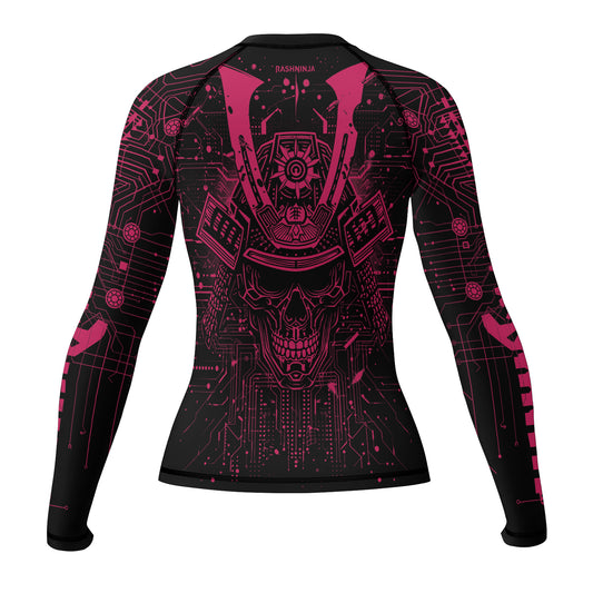Rashninja Cyber Neon Matrix Women's Long Sleeve Rash Guard