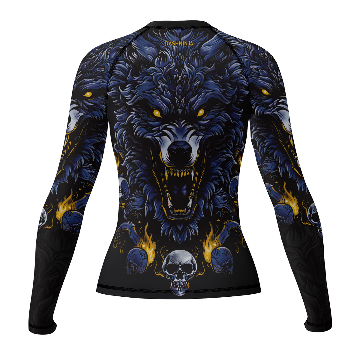Rashninja Wolf Snow Hunt Women's Long Sleeve Rash Guard

