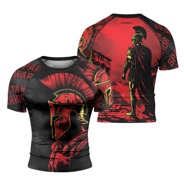 Rashninja Spartan Strike Force Men's Short Sleeve Rash Guard