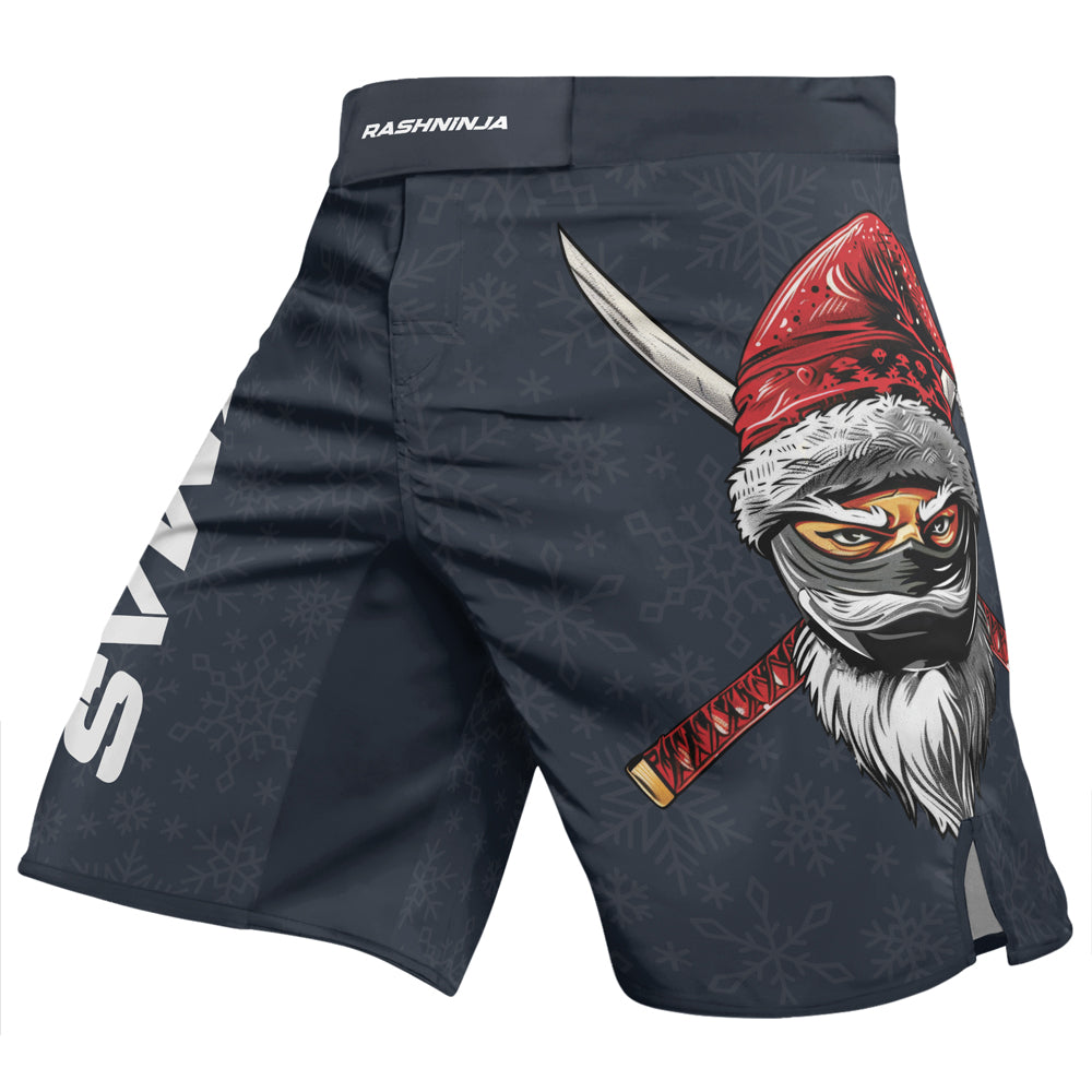 Rashninja Christmas Ninja XMAS Men's Fight Shorts