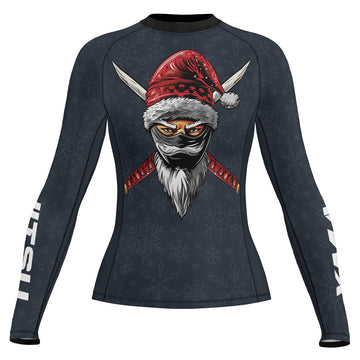 Rashninja Christmas Ninja XMAS Women's Long Sleeve Rash Guard
