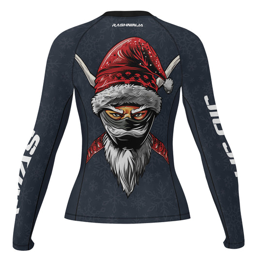 Rashninja Christmas Ninja XMAS Women's Long Sleeve Rash Guard