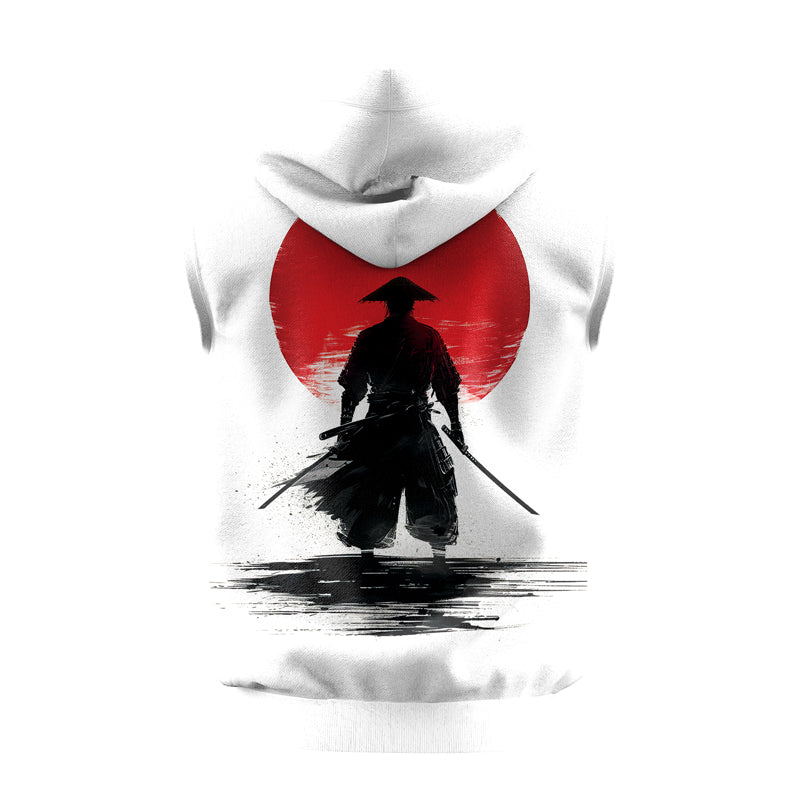 Rashninja Legendary Samurai Warrior Sleeveless Hoodie | MMA Gym Hoodie