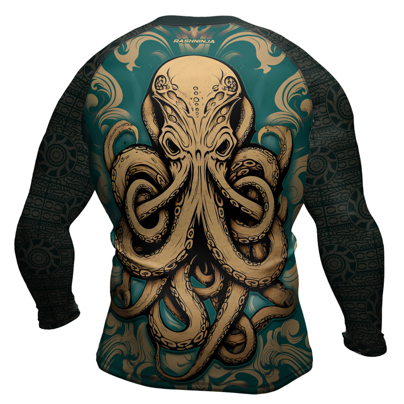 Rashninja Octopus Dominion Men's Long Sleeve Rash Guard | Rash Guard