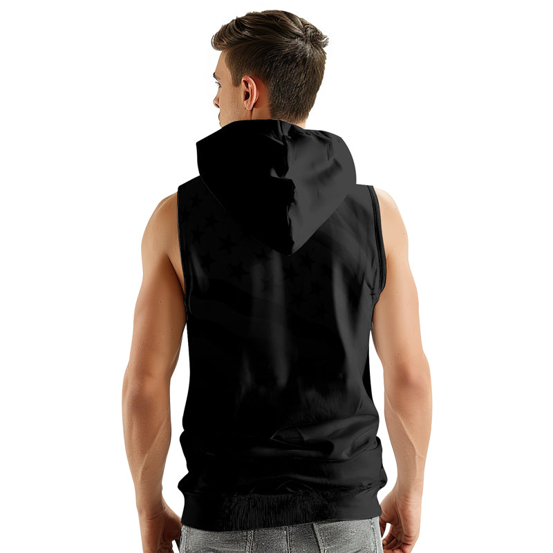 Rashninja American Eagle Head Sleeveless Hoodie |MMA Sleeveless Hoodie