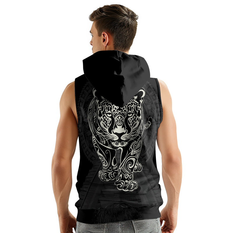 Rashninja Aztec Hunting Jaguar Sleeveless Hoodie | Sleeveless Hoodie