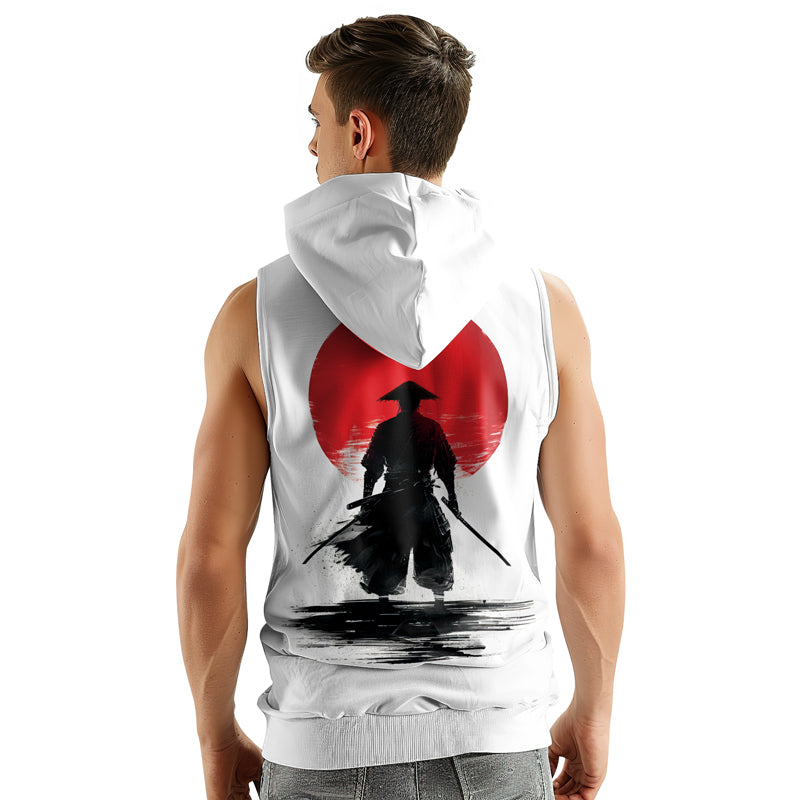 Rashninja Legendary Samurai Warrior Sleeveless Hoodie | MMA Gym Hoodie