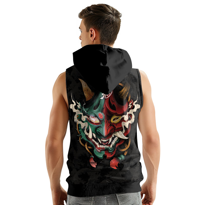 Rashninja Summoning Oni Sleeveless Hoodie | MMA Sleeveless Hoodie