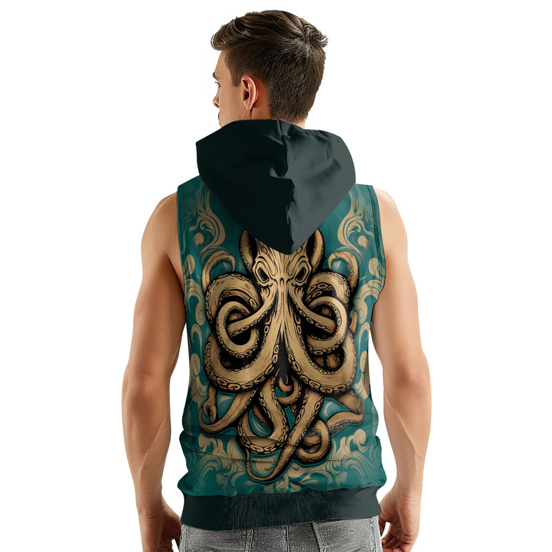 Rashninja Octopus Dominion Sleeveless Hoodie | MMA Sleeveless Hoodie