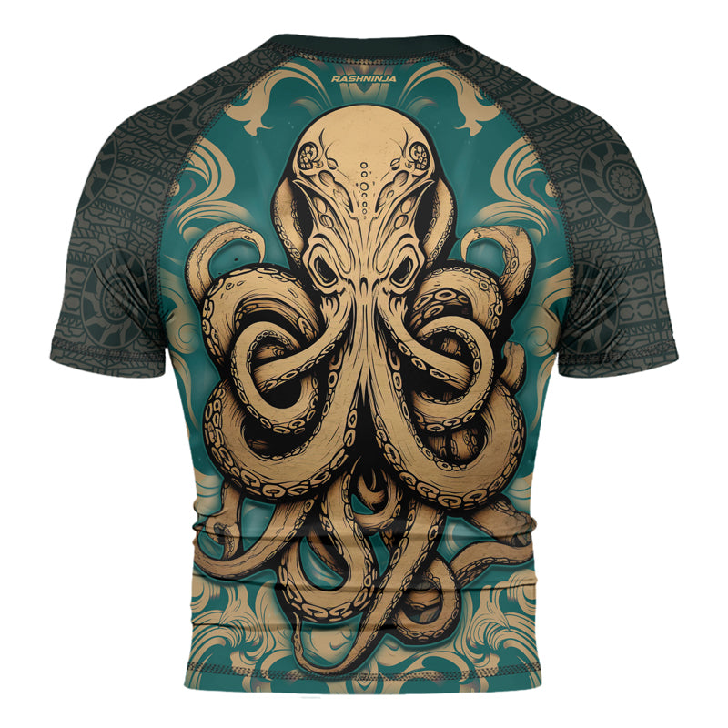 Rashninja Octopus Dominion Men's Short Sleeve Rash Guard | Rash Guard