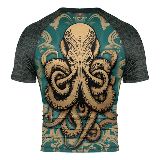 Rashninja Octopus Dominion Men's Short Sleeve Rash Guard | Rash Guard