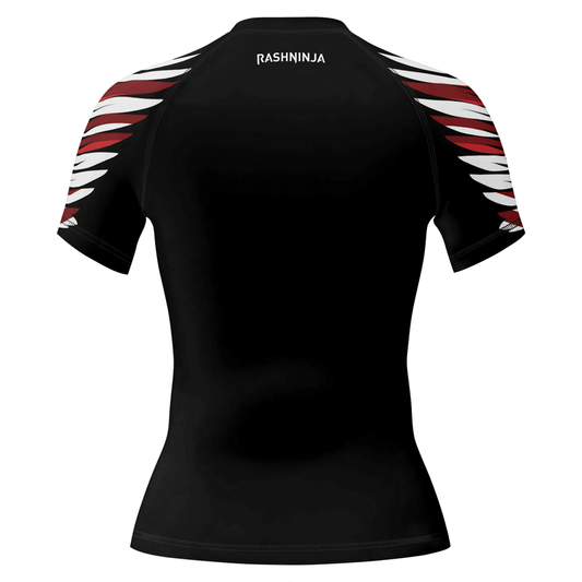 Rashninja American Eagle Head Women's Short Sleeve Rash Guard