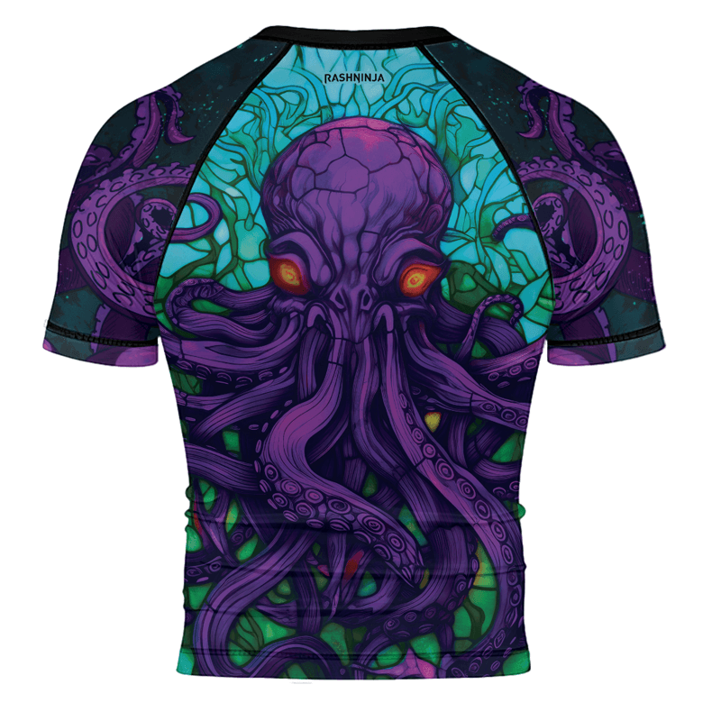 Rashninja Eldritch Entity Cthulhu Men's Short Sleeve Rash Guard - Rashninja LLC