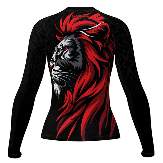 Rashninja Spartan Red Shield Women's Long Sleeve Rash Guard