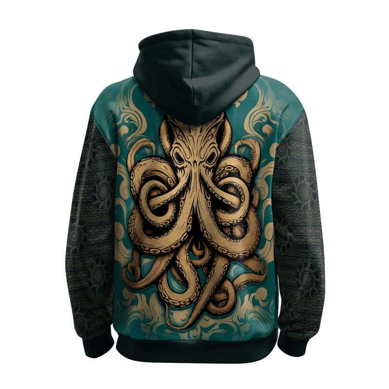 Rashninja Octopus Dominion AOP Hoodie | Jiu Jitsu Octopus Hoodie