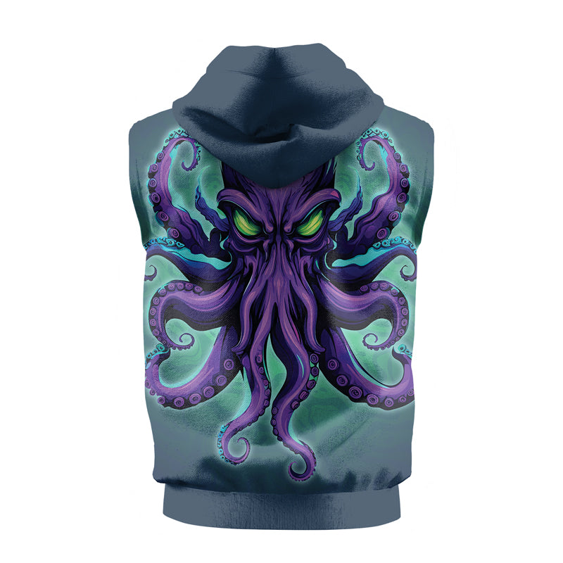 Rashninja Octopus Overlord Sleeveless Hoodie | MMA Sleeveless Hoodie