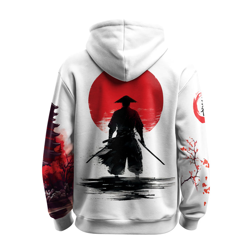 Rashninja Legendary Samurai Warrior AOP Hoodie | Samurai Style Hoodie