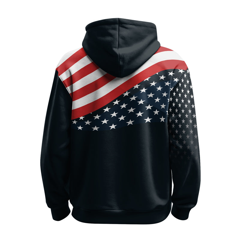 Rashninja Patriotic American Flag AOP Hoodie | Patriotic Hoodies