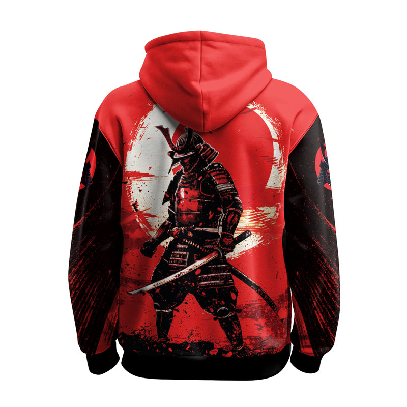 Rashninja Blade of the Samurai AOP Hoodie | Samurai Style Hoodie