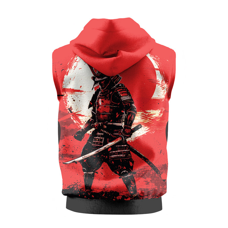 Rashninja Blade of the Samurai Sleeveless Hoodie | Sleeveless Hoodie